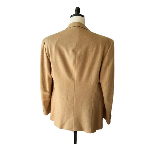 Brioni Lucca Tan Camelhair Blazer46 LONG